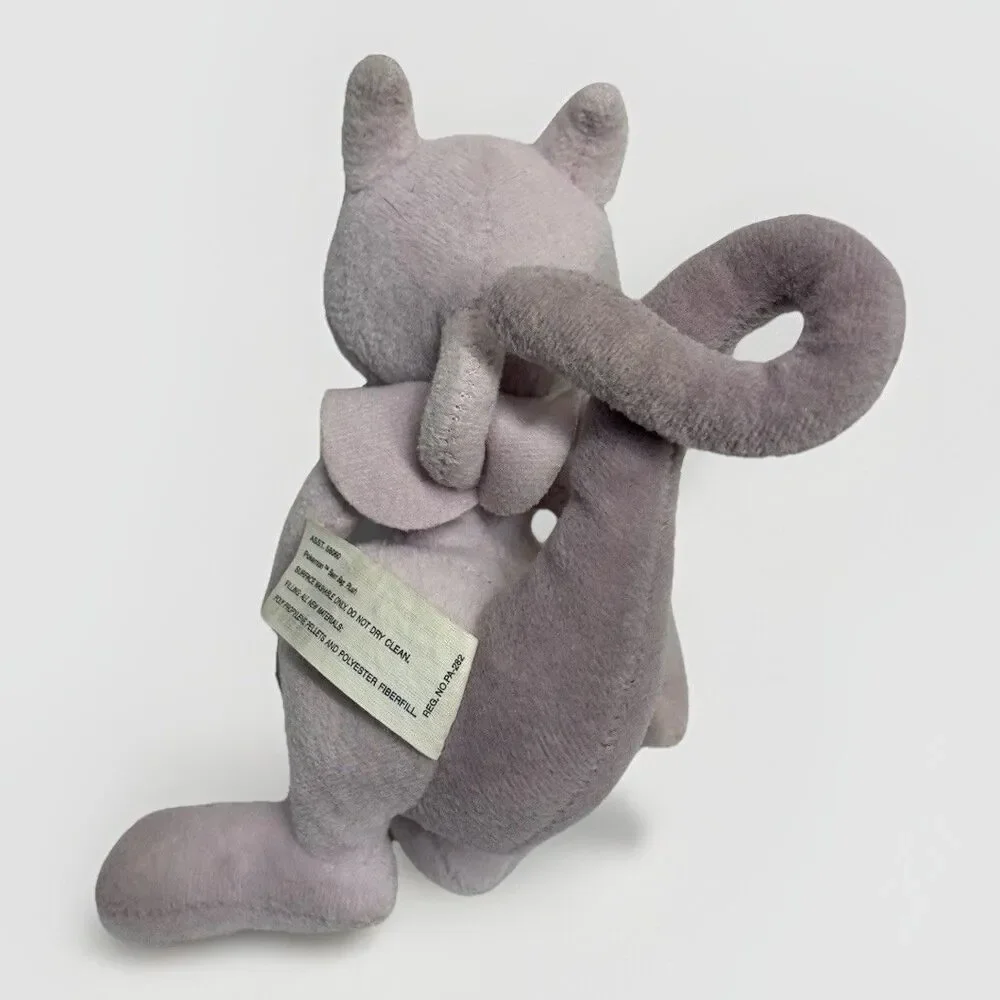 Vintage 1998 Hasbro Nintendo Pokemon Mewtwo #150 6in Plush Doll KB Toys Official